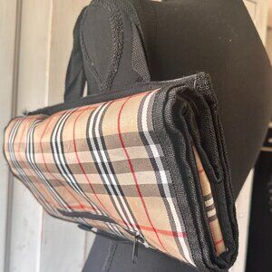 BURBERRYS inspired vintage canvas shopping cart